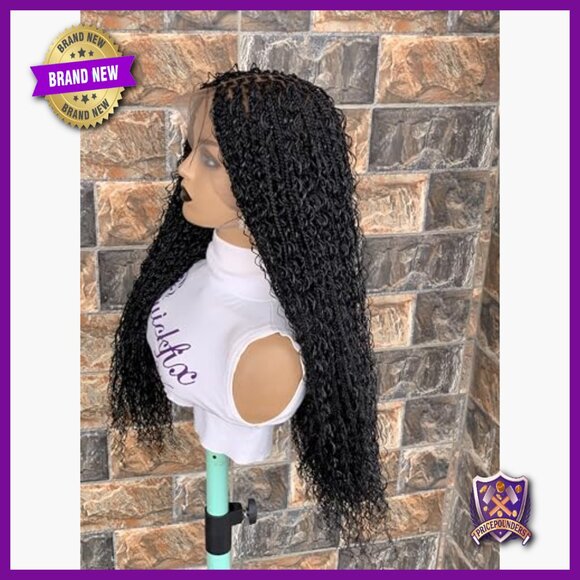 Boho Knotless Braids Full Lace Wig, Tangle Free, Lightweight, Elastic Band main image 6